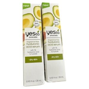 Yesto avocado fragrance free hyaluronic acid serum 1% to hydrate 28ml/0.95fl oz
